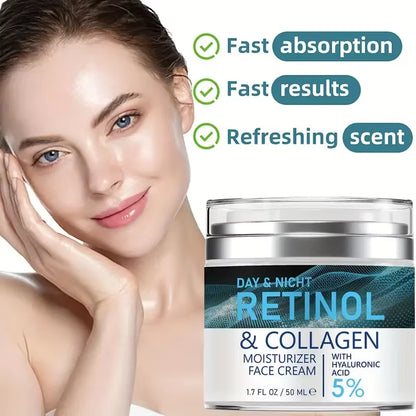Revitalize Your Skin with Our Retinol Collagen Cream - Anti-Aging, Deep Hydration & Whitening Formula for a Youthful Glow